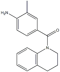 4-(3,4-dihydroquinolin-1(2H)-ylcarbonyl)-2-methylaniline Struktur