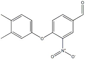 4-(3,4-dimethylphenoxy)-3-nitrobenzaldehyde Struktur