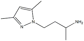 4-(3,5-dimethyl-1H-pyrazol-1-yl)butan-2-amine Struktur