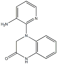 4-(3-aminopyridin-2-yl)-1,2,3,4-tetrahydroquinoxalin-2-one Struktur