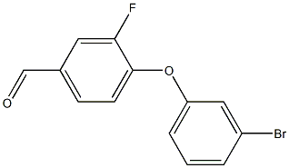 4-(3-bromophenoxy)-3-fluorobenzaldehyde Struktur