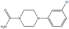 4-(3-chlorophenyl)piperazine-1-carboxamide Struktur