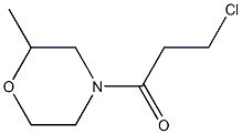 4-(3-chloropropanoyl)-2-methylmorpholine Struktur