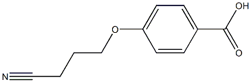 4-(3-cyanopropoxy)benzoic acid Struktur