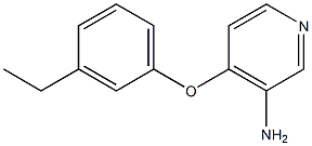 4-(3-ethylphenoxy)pyridin-3-amine Struktur