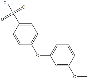 4-(3-methoxyphenoxy)benzene-1-sulfonyl chloride Struktur