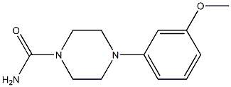 4-(3-methoxyphenyl)piperazine-1-carboxamide Struktur