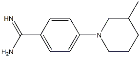 4-(3-methylpiperidin-1-yl)benzene-1-carboximidamide Struktur