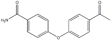 4-(4-acetylphenoxy)benzamide Struktur