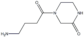 4-(4-aminobutanoyl)piperazin-2-one Struktur