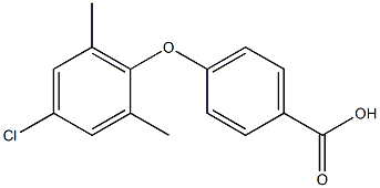 4-(4-chloro-2,6-dimethylphenoxy)benzoic acid Struktur