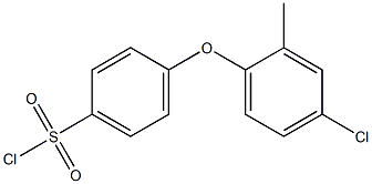 4-(4-chloro-2-methylphenoxy)benzene-1-sulfonyl chloride Struktur