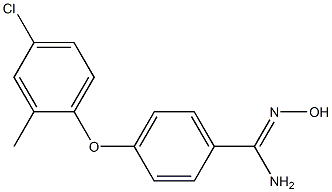 4-(4-chloro-2-methylphenoxy)-N'-hydroxybenzene-1-carboximidamide Struktur