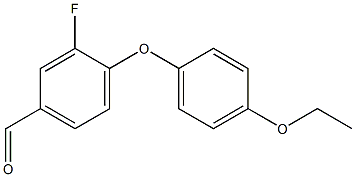 4-(4-ethoxyphenoxy)-3-fluorobenzaldehyde Struktur