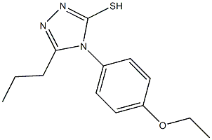 4-(4-ethoxyphenyl)-5-propyl-4H-1,2,4-triazole-3-thiol Struktur