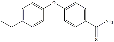 4-(4-ethylphenoxy)benzene-1-carbothioamide Struktur