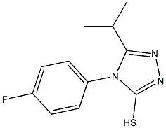 4-(4-fluorophenyl)-5-(propan-2-yl)-4H-1,2,4-triazole-3-thiol Struktur