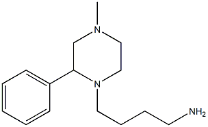 4-(4-methyl-2-phenylpiperazin-1-yl)butan-1-amine Struktur