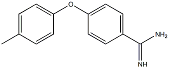 4-(4-methylphenoxy)benzene-1-carboximidamide Struktur