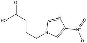 4-(4-nitro-1H-imidazol-1-yl)butanoic acid Struktur