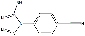 4-(5-sulfanyl-1H-1,2,3,4-tetrazol-1-yl)benzonitrile Struktur