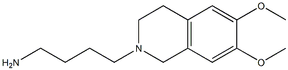 4-(6,7-dimethoxy-1,2,3,4-tetrahydroisoquinolin-2-yl)butan-1-amine Struktur