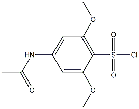 4-(acetylamino)-2,6-dimethoxybenzenesulfonyl chloride Struktur