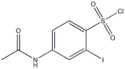 4-(acetylamino)-2-iodobenzenesulfonyl chloride Struktur