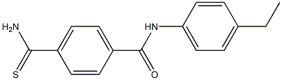 4-(aminocarbonothioyl)-N-(4-ethylphenyl)benzamide Struktur