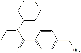 4-(aminomethyl)-N-cyclohexyl-N-ethylbenzamide Struktur