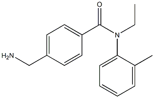 4-(aminomethyl)-N-ethyl-N-(2-methylphenyl)benzamide Struktur