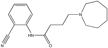 4-(azepan-1-yl)-N-(2-cyanophenyl)butanamide Structure