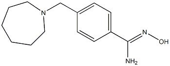 4-(azepan-1-ylmethyl)-N'-hydroxybenzenecarboximidamide Struktur