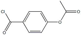 4-(carbonochloridoyl)phenyl acetate Struktur