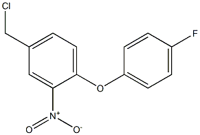 4-(chloromethyl)-1-(4-fluorophenoxy)-2-nitrobenzene Struktur