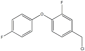 4-(chloromethyl)-2-fluoro-1-(4-fluorophenoxy)benzene Struktur