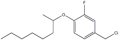 4-(chloromethyl)-2-fluoro-1-(octan-2-yloxy)benzene Struktur