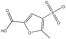 4-(chlorosulfonyl)-5-methyl-2-furoic acid Struktur