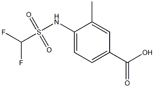 4-(difluoromethanesulfonamido)-3-methylbenzoic acid Struktur