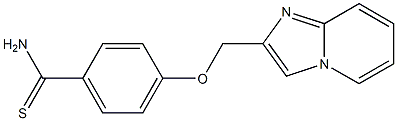 4-(imidazo[1,2-a]pyridin-2-ylmethoxy)benzenecarbothioamide Struktur