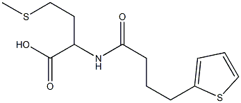 4-(methylsulfanyl)-2-[4-(thiophen-2-yl)butanamido]butanoic acid Struktur