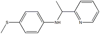 4-(methylsulfanyl)-N-[1-(pyridin-2-yl)ethyl]aniline Struktur