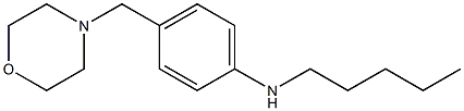 4-(morpholin-4-ylmethyl)-N-pentylaniline Struktur