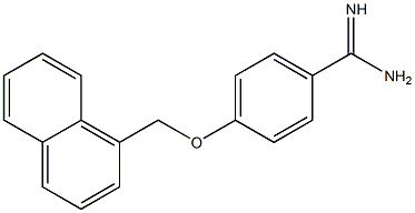 4-(naphthalen-1-ylmethoxy)benzene-1-carboximidamide Struktur