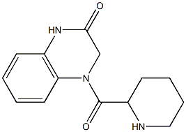 4-(piperidin-2-ylcarbonyl)-1,2,3,4-tetrahydroquinoxalin-2-one Struktur