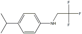 4-(propan-2-yl)-N-(2,2,2-trifluoroethyl)aniline Struktur