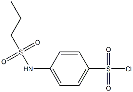 4-(propane-1-sulfonamido)benzene-1-sulfonyl chloride Struktur