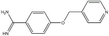 4-(pyridin-4-ylmethoxy)benzenecarboximidamide Struktur