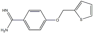 4-(thien-2-ylmethoxy)benzenecarboximidamide Struktur