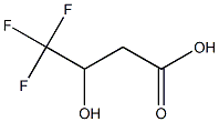 4,4,4-trifluoro-3-hydroxybutanoic acid Struktur